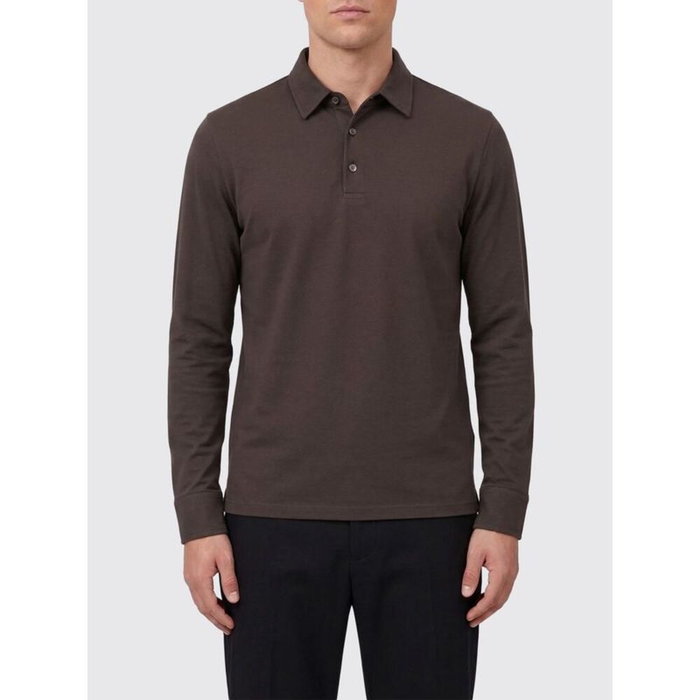 Zanone Polo Shirt Men Dark